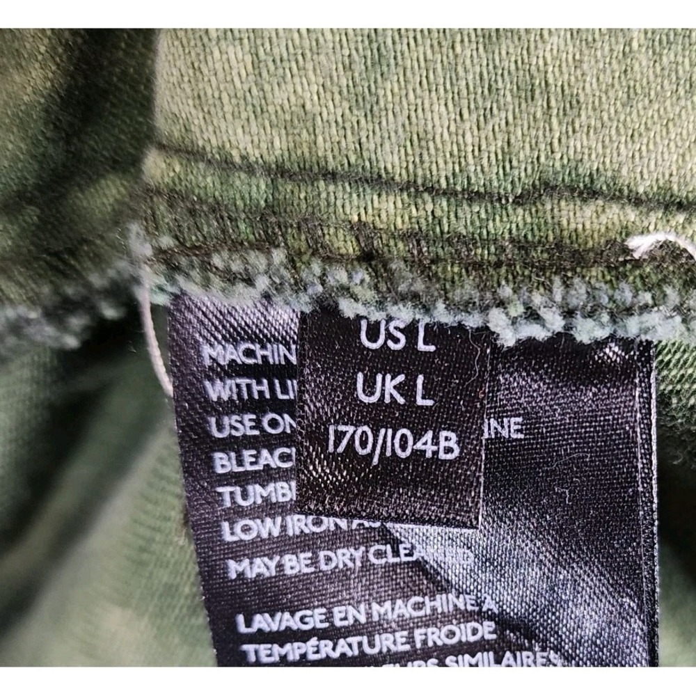 Free People Seize The Day Canvas Military Jacket‎ Womens L Green Tan Camo NWT - Picture 15 of 16